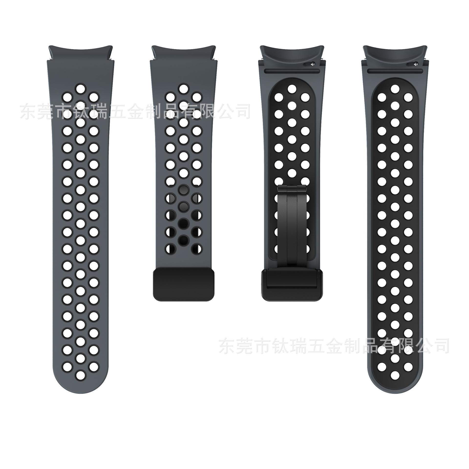 三星watch6折叠扣硅胶表带