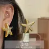 Aretes de Acero con Pin Ovalado Irregular Exagerado Europeo y Americano para Mujer, Nicho, Simples, de Nueva Moda