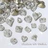 Broca para uñas Flash K9 con punta inferior, forma de diamante multicorte, alta calidad, cuadrada, gruesa, con forma de corazón torcido, joyería para uñas blancas al por mayor