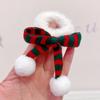 Natal arco faixa de cabelo outono e inverno meninas lã bola de cabelo gravata rabo de cavalo acessórios de cabelo bonito bolas de rabo de cavalo alto corda de cabelo feminino