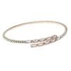 Fabricante de Origen Cadena de Garra Pulsera Europea y Americana con Forma de Serpiente con Pedrería Simple Cena Moda Zircón Transfronteriza Comercio Exterior Joyería de Mano