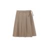 Falda EVERTRUE para Mujer 2025 Primavera Nueva Estilo Coreano Tencel Plisada Suelta Cintura Alta 93385
