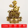 Atacado do Fabricante Tigela de Tesouro Macaco Dourado de Latão, Tesouro de Oferta Macaco Dourado, Ornamento de Macaco de Cobre, Macaco Tigela de Tesouro, Macaco do Zodíaco Chinês