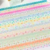 Fita Washi Bobo Gummy Series Embalada com Caixa 5 Rolos para Journaling DIY, Materiais de Diário, Adesivos Decorativos para Colagem