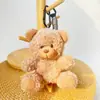 Chaveiro Pingente Boneca Urso Vestido Brinquedo de Pelúcia Ursinho de Pelúcia Evento da Temporada de Formatura Presente com Impressão de Logo