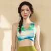 Chaleco de Yoga Estilo Chino para Mujer 2026 Nueva Moda de Primavera Hermoso Diseño de Espalda con Almohadillas en el Pecho Secado Rápido Top Deportivo para Fitness y Entrenamiento