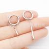 F136 titanio pendiente de aro colgante gota de agua aretes fabricantes transfronterizos aleación de titanio G23 joyería para piercing corporal espiral de hueso de oreja