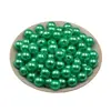 Accesorios para Joyería DIY Tejidos a Mano 8mm Coloridos Ecológicos Perlas de Imitación Perlas Falsas Agujero Recto Cuentas Redondas Material de Cuentas Sueltas