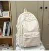 Mochila Pronta para Uso Transfronteiriço para Mulheres, Mochila Escolar de Grande Capacidade para Alunos do Ensino Fundamental, Mochila Escolar Doce Floral, Novo Estilo para Alunos do Ensino Fundamental