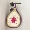 Toalla Pequeña de Terciopelo Coral con Frutas Transfronteriza, Pañuelo Colgable, Toalla de Mano Gruesa Absorbente para Cocina y Baño, Regalo Souvenir