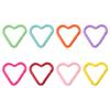 Aleación de Color Pintura Horneada Corazón Melocotón Corazón Mosquetón Hebilla de Seguridad Candado Llavero DIY Accesorios Mochila Gancho Pequeño
