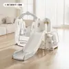 Escorregador Infantil Temático de Astronauta para Uso Interno em Casa, Pequeno Parque de Escalada para Bebês de 3 a 10 Anos, Balanço de Presente Dois em Um