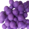 Decoración Festiva de Bolas de Fieltro de Lana de Colores Bolas Secas para Mascotas Juguete Infantil DIY Adornos Colgantes Cadena de Banderines Bolas de Fieltro