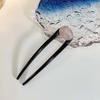 Horquilla elegante con forma de disco y cabeza de albóndiga de TikTok, accesorios para el cabello retro de moda simple para mujer, horquilla para el cabello con enchufe para todo tipo de cabello