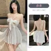 Lencería Sexy para Pechos Pequeños, Encaje Atractivo, Transparente Seductor, Diseño Provocador de Entrepierna Abierta, No Requiere Quitar, Conjunto Apasionado con Tirantes Atractivos