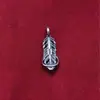 Accesorios de Plata de Ley S925 Colgante de Joyería de Pluma Colgante Pequeño Accesorios para Manualidades Pulsera Hecha a Mano Collar de Cuentas de Cristal Materiales
