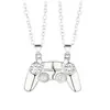 Collar con colgante de imán para hombre y mujer, venta transfronteriza, máquina de juego con asa, par de colgantes personalizados
