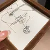 Colar de Cavalo do Ano Zodiacal com Zircônia e Madrepérola, Novo Estilo Chinês, Moda Personalizada, Corrente Elegante para Clavícula, Corrente de Pescoço de Luxo Leve de Alta Qualidade