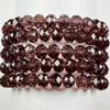 Pulseira de cristal vidro azul roxo escuro 6X8MM placa de cálculo joia para combinar com roupas venda quente transfronteiriça comércio exterior