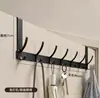Suporte de gancho para porta para roupas, sem necessidade de furar, para quarto, armazenamento montado na porta, cabideiro de banheiro, cabide para roupas