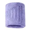 Muñequeras de rizo bordadas personalizadas para deportes, muñequeras absorbentes de sudor para baloncesto y bádminton, muñequeras de rizo coloridas al por mayor