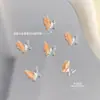 Pedrería para Uñas Mariposa Tridimensional Nueva Tridimensional Doble Capa Ala Fina Brillante Hielo Transparente Estilo Puro Deseo Joyería de Aleación