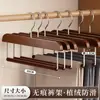 Perchero multifuncional de madera de haya de varias capas y colgador de ropa para uso doméstico, estante de almacenamiento que no deja marcas, colgador de pantalones, herramienta de almacenamiento para armario, transfronterizo