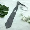 Corbata Gris Lazo Cruzado para Mujer Raíz de Pluma Uniforme Estudiantil Japonés Toga Académica Falda Plisada Cuello de Lazo Versátil