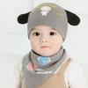 2025 Catu Bear Gorro de Algodón para Bebé Infantil de Dibujos Animados Gorro Pulóver para Bebé Gorro para Dormir para Bebé Set de Bufanda Triangular