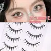 Pestañas Postizas Estilo Japonés con Sensación Ligera, Pestañas Húmedas Estilo Manga, Tiras Completas para Pestañas Superiores, Vástagos Negros Gruesos y Rígidos, Exclusivo para Grupos de Ídolos Femeninos y Tiendas Físicas