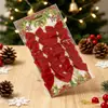 Decorações de Natal Pingente de árvore de Natal 12 laços vermelhos flocados não tecidos laço pequeno atacado