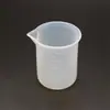 Copo Medidor de Silicone 100ml - DIY Molde de Silicone para Proporção de Resina Epóxi Cristalizada Copo Medidor Reutilizável Prensagem de Olho para BJD