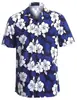 Camisa Hawaiana Estampado 3D Cuello Redondo Manga Corta Sin Planchar Camisa para Hombre Top Casual