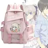 Mochila de anime Charlotte, con diseños de Yuri Yuri y Yusaku Yusaku, adecuada para estudiantes de primaria y secundaria