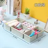Caja de Almacenamiento de Materiales para el Área de Arte, Caja para Tizas, Caja de Almacenamiento, Cesta Clasificadora de Materiales Didácticos para el Aula y el Jardín de Infancia, Caja con Compartimentos Tipo Cajón