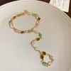 Pendientes Ovalados Geométricos Incrustados con Diamantes Vintage y Collar, Cadena para Clavícula de Lujo Ligero de Nicho, Juego de Joyería Retro