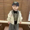 Chaqueta de Otoño 2026 para Niño Estilo Coreano Guapo Elegante Reversible Ropa Exterior Linda Súper Linda Moderna Informal Cárdigan