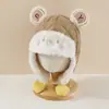 Sombrero de Dibujos Animados Estilo Lei Feng Coreano Lindo Súper Lindo para Bebé Cálido Cortavientos Protección para Orejas Sombrero de Punto para Niños Otoño e Invierno