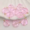 Cuentas Dispersas de Hielo Transparente Estilo Antiguo, Cuentas de Vidrio con Flor en Degradado, Materiales para Cuentas de Pulseras DIY, Accesorios Hechos a Mano para Pendientes