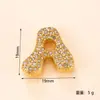 Colgante individual, nuevo producto transfronterizo, colgante de acero inoxidable totalmente incrustado de diamantes, colgante de letra inglesa de burbuja