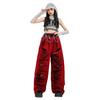 Ropa de Baile Jazz para Niñas Ropa de Grupo Femenino para Actuación de Baile en Escenario Traje de Hip-Hop para Chicas de Jazz Ropa de Actuación Infantil Verano