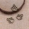13x 11mm 0.6g multicolor Comercio exterior Accesorios de joyería DIY lindo animal huella de cachorro colgante