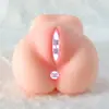 Copo de Avião Masculino Dispositivo de Masturbação Vagina Falsa, Réplica de Molde Realista, Brinquedo Sexual de Sucção com Duplo Furo, Seios Falsos