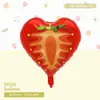 Nuevos Globos de Papel de Aluminio de Piña, Sandía y Fresa con Dibujos Animados para Fiestas Transfronterizas de Verduras y Frutas, Decoración de Cumpleaños, Lindos Productos Nuevos