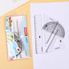 Juego de reglas weibo premio para estudiante de primaria papelería set lindo cuadrado niños y niñas material escolar para niños triángulo
