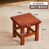Taburete de madera maciza, taburete cuadrado, elegante taburete redondo para sala de estar, taburete simple, taburete bajo para el hogar, silla, banco para adultos, taburete para cambiar zapatos de niños