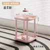 Mesa Lateral de Sofá, Mesa de Centro Móvel, Mini Mesa para Varanda de Quarto, Rack de Armazenamento de Cabeceira, Apartamento Pequeno Moderno Minimalista