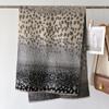 Estampado de Leopardo Europeo y Americano Nuevo Borla Combinable Chal Otoño e Invierno Bufanda Suave Gruesa Elegante Combinable Oficina Manta Aire Acondicionado