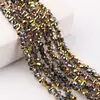 Contas de vidro cristal galvanizado contas de amendoim novos acessórios de joias diy contas soltas pulseira acessórios de cabelo fabricantes