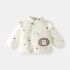 Chaqueta Acolchada Otoño e Invierno Estilo Nuevo Ropa de Algodón Engrosada para Niñas Abrigo de Algodón Superior Ropa de Invierno para Bebé Ropa Cálida